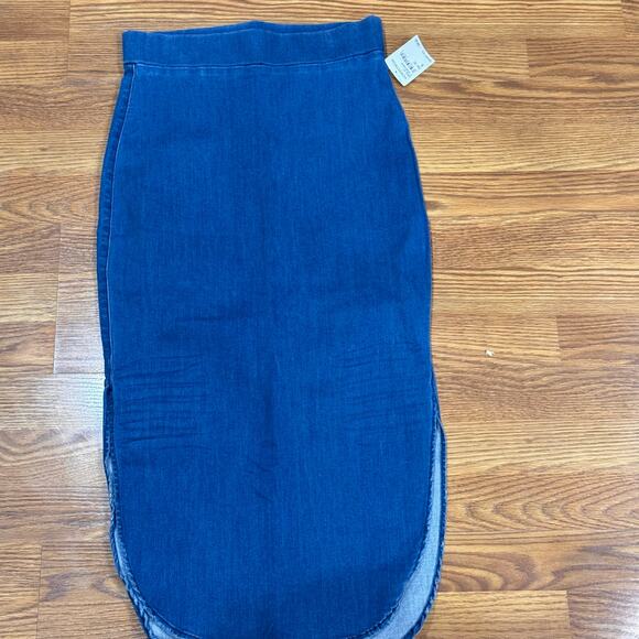 FRANK & EILEEN Unforgettable Denim Skirt In blue 1977 Medium Denim Wash size 4 - Picture 10 of 13